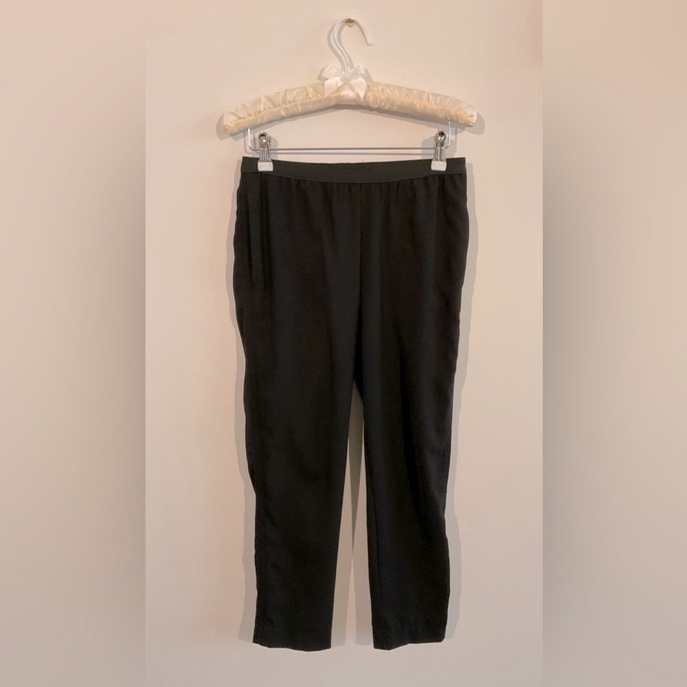 BCBGMaxAzria Black Pants with Elastic Waistband, Size XXS